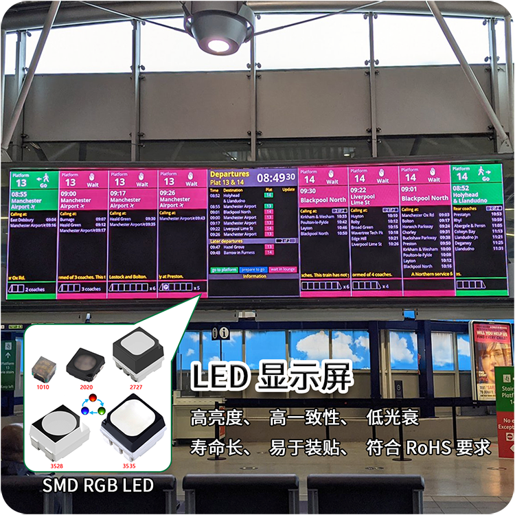 smd rgb led for display screen